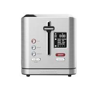GASTROBACK #42395 - Tostapane digitale 2S, 2 fette integrate, 7 programmi di toast, display LCD conto alla rovescia, 800 Watt, cassa in acciaio inox, colore: Argento