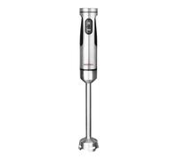 GASTROBACK Frullatore a immersione in acciaio inox, 1500 W, asta per purea con 2 accessori per miscelare, pestello, frusta, 20 livelli e turbo con rivestimento in titanio a 4 coltelli, lavabile in