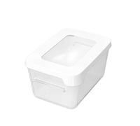 GASTROMAX 7833010 Contenitore per Il Pranzo, 0,45 Litri, Colore Bianco Trasparente, 0,45 L