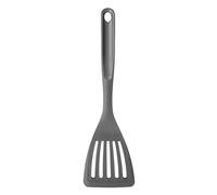 GastroMax Spatola traforata Bio | Grigio | Alimentazione Cottura Utensili da cucina | Resistente al calore | Lavabile in lavastoviglie | Approvato per alimenti e senza BPA | L30 x W8,5 x H4 cm