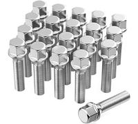 GAsupply 20 bulloni per cerchi in lega conici | M14 x 1,5, filettatura 45 mm, esagonale 17 mm | Kit di bulloni di ricambio per la maggior parte delle Audi Volkswagen (cromati)