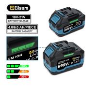 Gasy 4.0AH 4.5AH Batteria ricaricabile agli ioni di litio per Dirll senza fili/Chiave senza spazzole/Cacciavite per perni batteria Makita 18V
