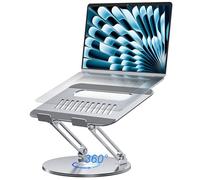 Gatatol Supporto per laptop regolabile in altezza, supporto pieghevole per laptop ergonomic con base girevole a 360°, verticale per computer compatibile con notebook MacBook Air/Pro, Dell, HP 11-16”