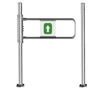 Gate di Sicurezza Altalena in Metallo unidirezionale per supermercati e fabbriche - Solo Push -in, Ideale per navate di Parco e Negozio, cancello della barriera d'ingresso Resistente