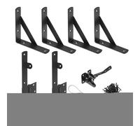 Gate Kit for Wooden Fence, Anti Sag Brace Support Bracket Set 4.49x5.98 inches, Rust-Resistant Hardware Latch System for Garden Driveway Shed Corral Home Deck Pool Door Reinforcement