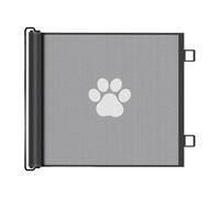 Gate - Mesh Retractable Dog Gate | No-Drill Pet Accessories | Retractable Mesh Fence for Porch Window Fireplace Doorway Yard Nursery Kitchen Balcony Pool Playroom Hallway, Indoor