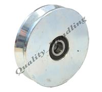 Gate Ruota,Puleggia Ruota 120mm V Gola Acciaio Doppio Cuscinetto a Sfere,Pesante