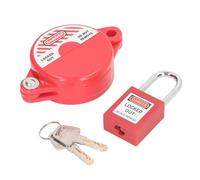 Gate Valve Lockout Set | 25mm to 64mm Stem Diameter for Outdoor Garden/Industrial Use | ABS Material Protective Lock with Padlock & Keys