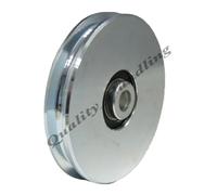 Gate Whee , L Puleggia Ruota, 100mm Rotondo Corda Gola, Acciaio Ruota Per Filo O