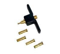 GATE14® Set 4 Valvole per Parabordi Majoni e 1 Adattatore per Pompa in Ottone
