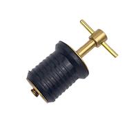 GATE14® Tappo a Espansione per Scarico Acqua a Vite per Barca in Ottone Lucido Ø 23 mm