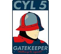 Gatekeeper CYL 5 - Fire Emblem Heroes Stampa artistica 20,3 x 30,5 cm divertente targa in metallo per sala giochi uomo grotta decorazione da parete