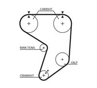 GATES 5195XS Cinghia dentata per ISUZU,LOTUS,TOYOTA
