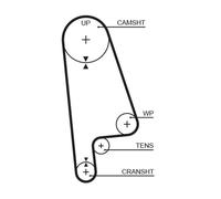 GATES 5233XS Cinghia dentata per HONDA,ROVER