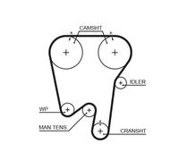 GATES 5343XS Cinghia dentata per VOLVO
