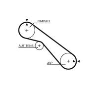 GATES 5405XS Cinghia dentata per TOYOTA