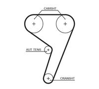GATES 5433XS Cinghia dentata per FORD,MAZDA,VOLVO