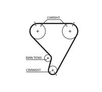 GATES 5448XS Cinghia dentata per INFINITI,NISSAN