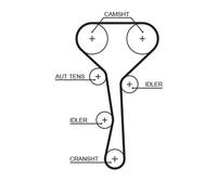 Gates 5507XS Cinghia Dentata Per Renault Clio II Espace III Laguna I