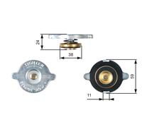 GATES RC107 Tappo, radiatore