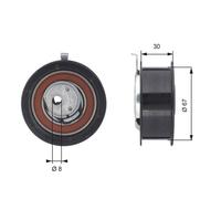 GATES T43069 Rullo tenditore, cinghia dentata