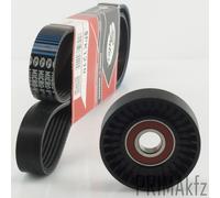 Gates Cinghia Scanalata + Rullo di Serraggio per Opel Astra G H Corsa C 1.6 1.8+