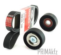 Gates Cinghia Scanalata + Set Rulli per BMW 1er E81 E83 3er E46 E90 Z4 E85