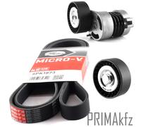 Gates Cinghia Scanalata + Tendicinghia Puleggia per BMW E81 E87 E46 E90 E91