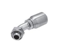 Gates Fluid Power 7100 - 19957 - 5 raccordo per tubo, 10 G20FDHORX45 Mega Crimp DIN 24 gradi cono con o-ring, heavy Series 45 gradi nascosto per gomito, femmina