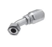 Gates Fluid Power 7104 - 2216 - 5 10 G8FFORX45S Megacrimp SAE Flat Face O-ring, short Drop. Femmina, 45 gradi Spazzato gomito