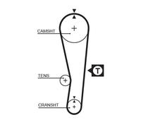 GATES K015122 Kit cinghie dentate per SANTANA,SUZUKI