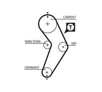 GATES K015192XS Kit cinghie dentate per RENAULT
