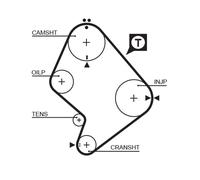 GATES K015214XS Kit cinghie dentate per TOYOTA,VW