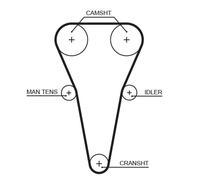 GATES K015567XS KIT CINGHIE DENTATE