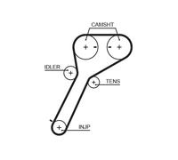 GATES K015651XS Kit cinghie dentate per FORD Ranger, MAZDA BT-50