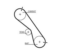 GATES K025560XS Kit cinghie dentate per TOYOTA