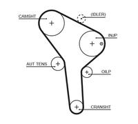 GATES K025564XS Kit cinghie dentate per SEAT,VW