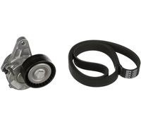 GATES Kit Cinghie Poly-V K016PK1025 Gomma Compatibilità con VW Golf 7 Hatchback 5G1, BQ1, BE1, BE2 TIGUAN 5N, AUDI Q5 8RB A3 Sportback 8VA, 8VF A4 Avant 8K5, B8