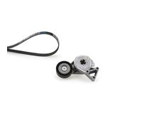 GATES Kit Cinghie Poly-V K046DPK1195 Gomma Compatibilità con VW Golf 4 Hatchback 1J1 Transporter T5 Van 7HA, 7HH, 7EA, 7EH Transporter T5 Bus 7HB, 7HJ, 7EB, 7EJ, 7EF, 7EG, 7HF, 7EC, AUDI