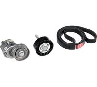 GATES Kit Cinghie Poly-V K076PK1735 Gomma Compatibilità con VW Polo Hatchback 6R1, 6C1 Golf 6 5K1 Golf 5 Hatchback 1K1 POLO 9N, AUDI A3 Sportback 8PA
