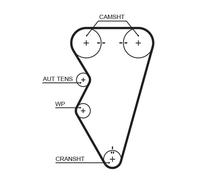 KP15497XS KIT DISTRIBUZIONE GATES + POMPA ACQUA MG - MG ZT- T - 1.8 T 16V