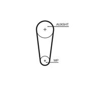 GATES KP15682XS-1 Pompa acqua + Kit cinghie dentate per AUDI,SEAT,SKODA,VW