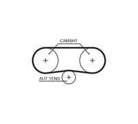 GATES KP25565XS-2 Pompa acqua + Kit cinghie dentate per AUDI,SEAT,VW