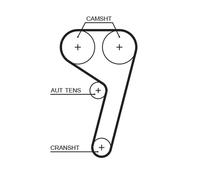 GATES KP45669XS Pompa acqua + Kit cinghie dentate per FORD,FORD AUSTRALIA,MAZDA,