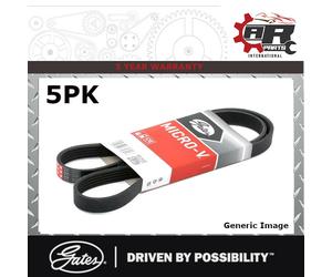 Gates Micro V A Costine Cinghia Trasmissione - 5PK1650 - Per Opel Adam,Corsa LV