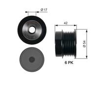 GATES OAP7035 Dispositivo ruota libera alternatore per OPEL,SAAB,VAUXHALL