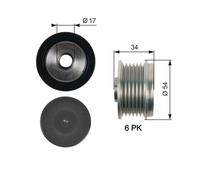 GATES OAP7135 Dispositivo ruota libera alternatore per ALPINA,BMW,CHEVROLET,OPEL