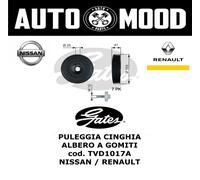 GATES - Puleggia cinghia - cod. TVD1017A - RENAULT LAGUNA / MEGANE / SCENIC