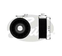GATES Rullo Di Guida Per Chevrolet Corvette Blazer T38008
