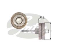 GATES Rullo Di Guida Per Cinghia A Fessura VW Touran 1.4 TSI Sharan T36382